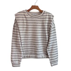 Mango Women’s Knit Textured Striped Top Size S
